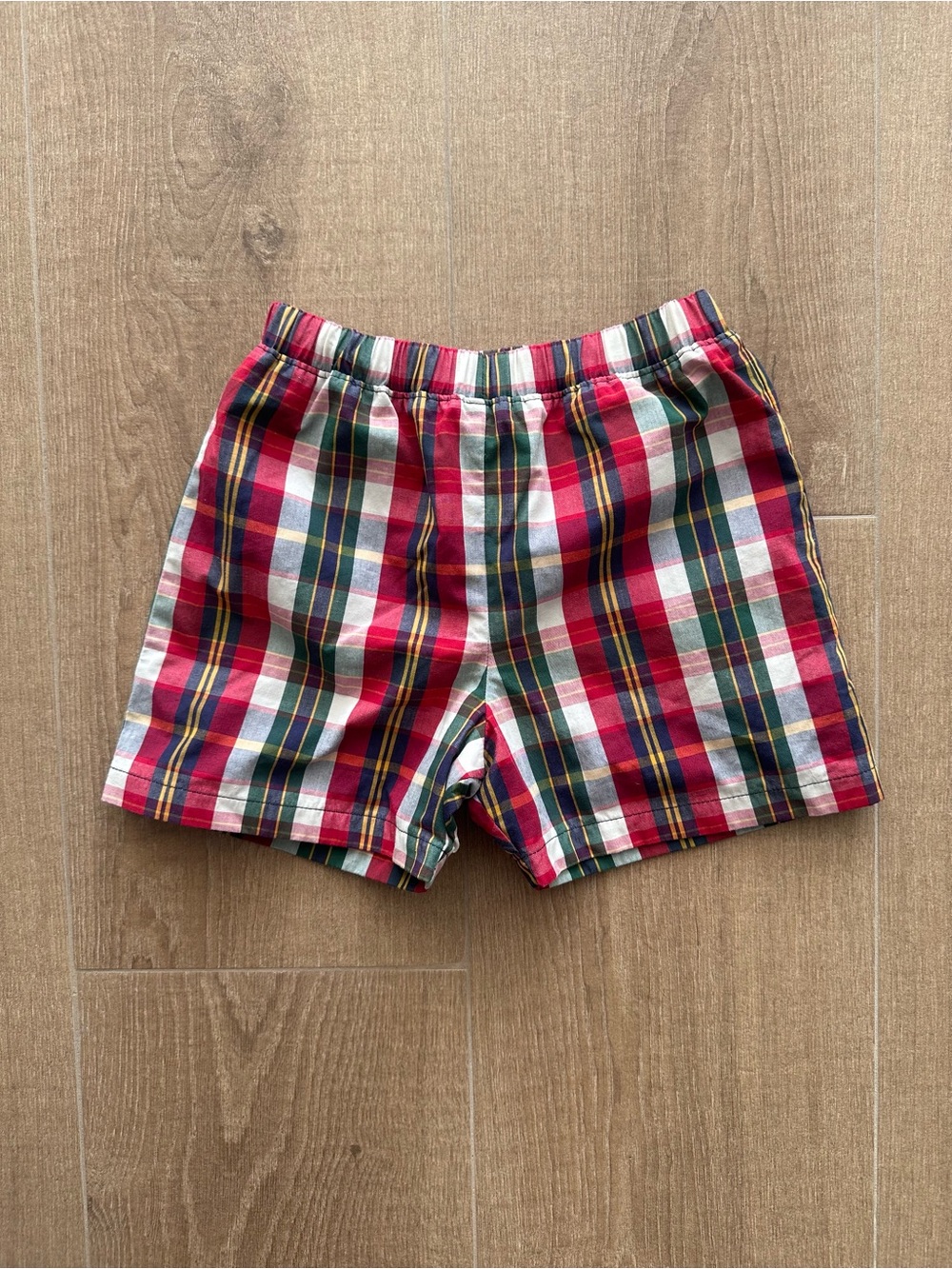 TBBC plaid Sheffield shorts size 6